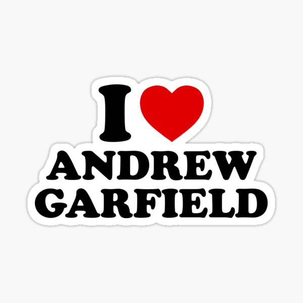 I love andrew garfield Sticker