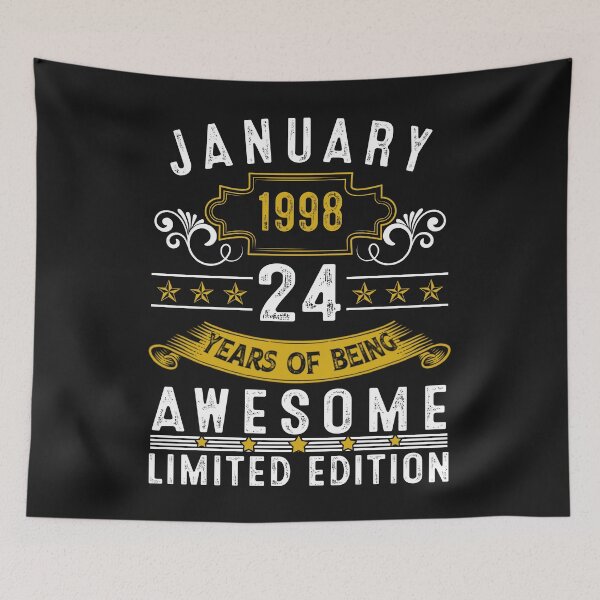 Item preview, 24 Year Old Awesome Since January 1998 Gifts 24th Birthday designed and sold by Nena12312.
