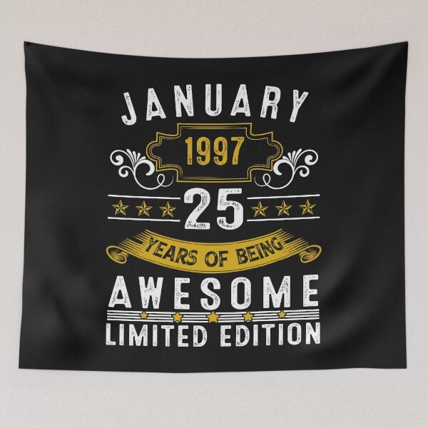 Item preview, 25 Year Old Awesome Since January 1997 Gifts 25th Birthday designed and sold by Nena12312.
