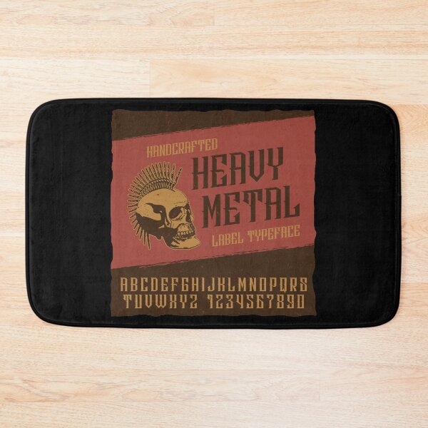Item preview, Handcrafted Heavy Metal Label Typeface designed and sold by jothi-designers.