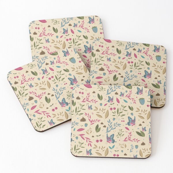 Item preview, Teal Magenta Butterflies on Cream designed and sold by OranelloDesigns.