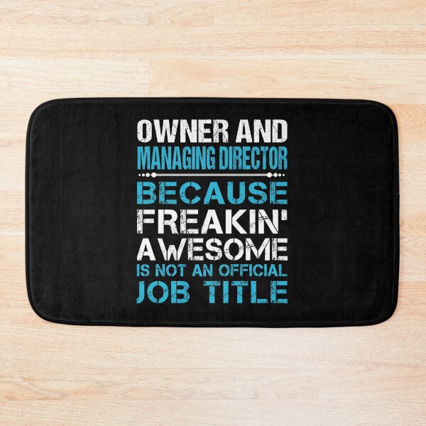 Item preview, Owner And Managing Director T Shirt - Freaking Awesome Job Gift Item Tee designed and sold by oetate4774.