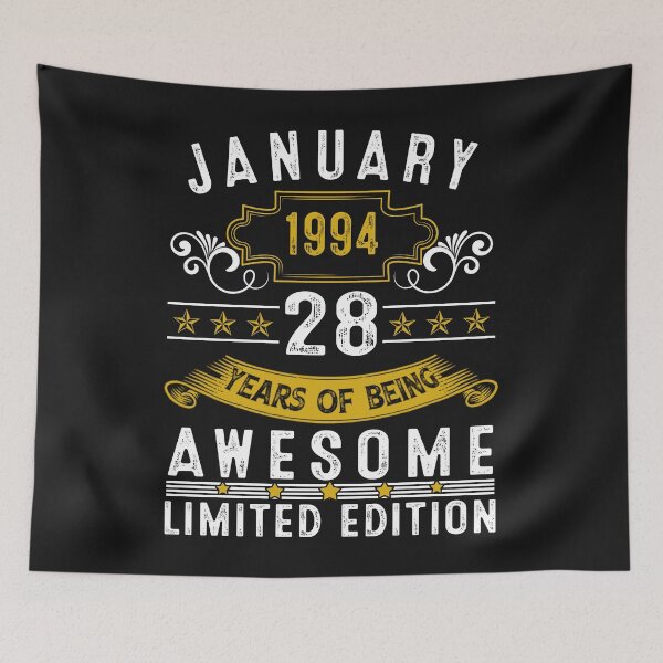 Item preview, 28 Year Old Awesome Since January 1994 Gifts 28th Birthday designed and sold by Nena12312.