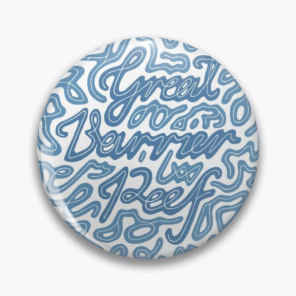 Item preview, Coral Brain Great Barrier Reef Genuine Aboriginal Art 9 Blue designed and sold by wigilwigil.