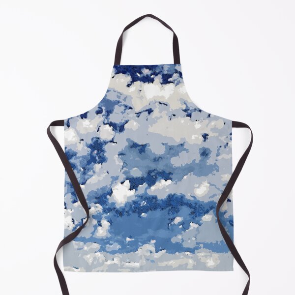 Item preview, White clouds in the blue sky color art  designed and sold by artdragongift 15.