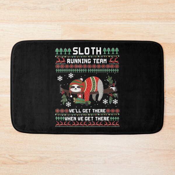 Item preview, Sloth Running Team We'll Get There Ugly Christmas designed and sold by RobertJason.