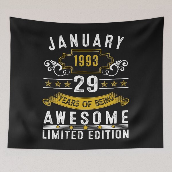 Item preview, 29 Year Old Awesome Since January 1993 Gifts 29th Birthday designed and sold by Nena12312.