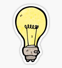 cartoon light bulb Sticker