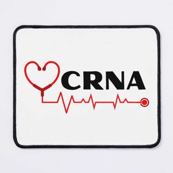 Item preview, Copy of CRNA Certified Registered Nurse Anesthetist with stethoscope heartbeat (white text)- RN Registered Nurse  - Advanced Practice Registered Nurses (APRNS) - Registered Nurse - Nurse Anesthetist designed and sold by CaitU.