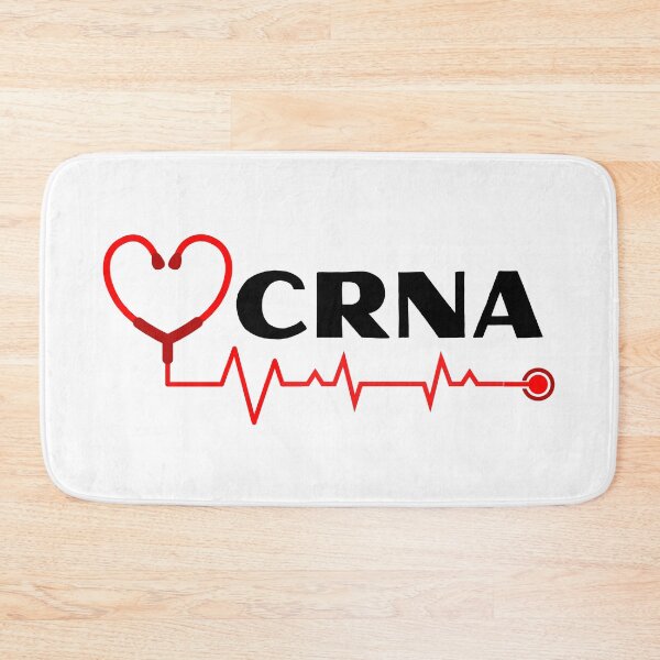 Item preview, Copy of CRNA Certified Registered Nurse Anesthetist with stethoscope heartbeat (white text)- RN Registered Nurse  - Advanced Practice Registered Nurses (APRNS) - Registered Nurse - Nurse Anesthetist designed and sold by CaitU.