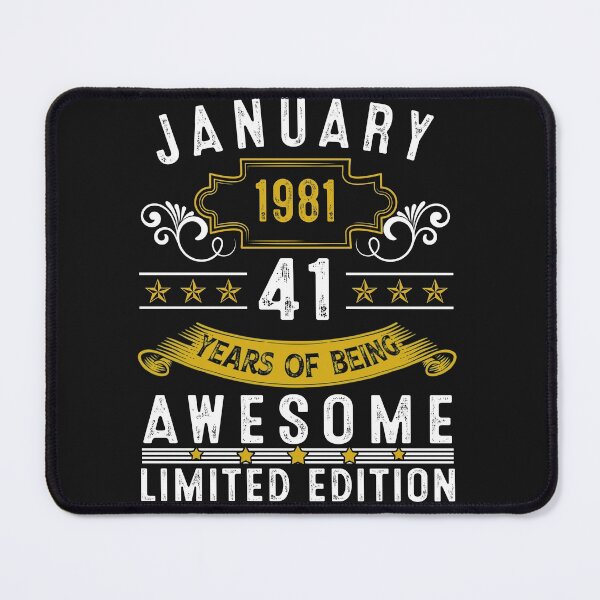 Item preview, 41 Year Old Awesome Since January 1981 Gifts 41st Birthday designed and sold by Nena12312.