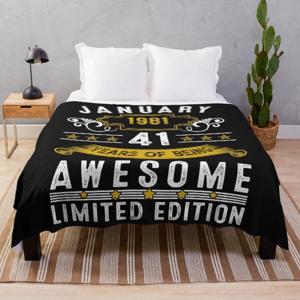 Item preview, 41 Year Old Awesome Since January 1981 Gifts 41st Birthday designed and sold by Nena12312.