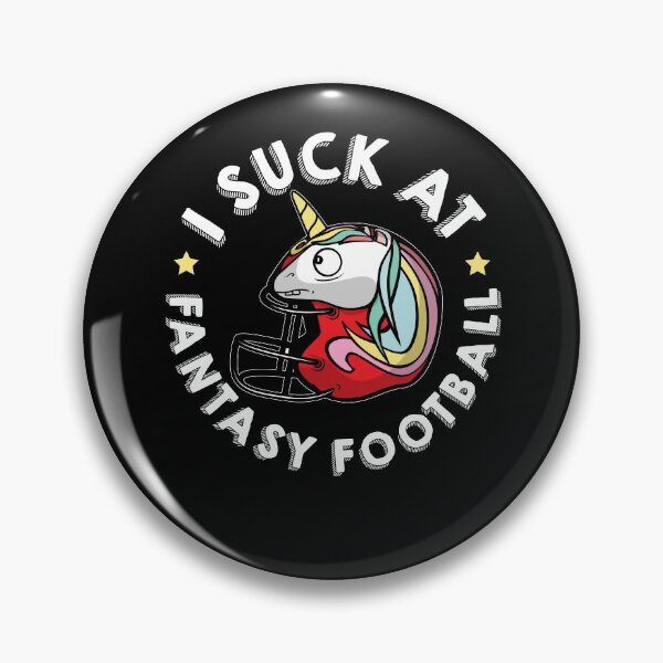 Item preview, Funny I Suck at Fantasy Football Unicorn  designed and sold by Crush Retro®.