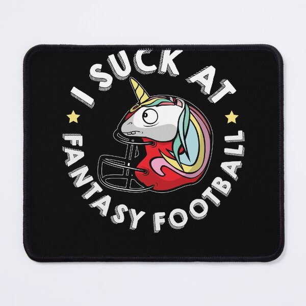 Item preview, Funny I Suck at Fantasy Football Unicorn  designed and sold by Crush Retro®.