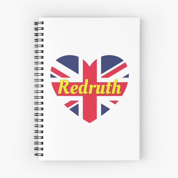 Item preview, Redruth Cornwall Inglaterra Reino Unido Bandera de la Unión Británica Corazón (Blanco) designed and sold by DPattonPD.