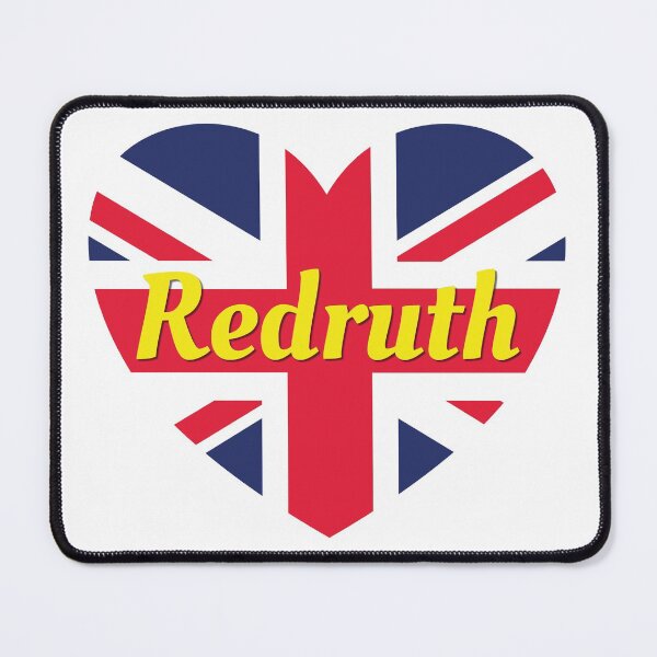 Item preview, Redruth Cornwall England UK British Union Flag Heart (White) designed and sold by DPattonPD.