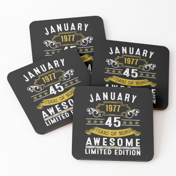 Item preview, 45 Year Old Awesome Since January 1977 Gifts 45th Birthday designed and sold by Nena12312.