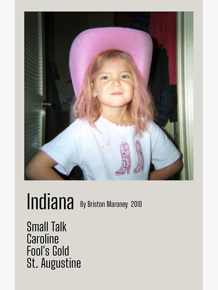Discover Indiana EP by Briston Maroney Album Poster Premium Matte Vertical Poster