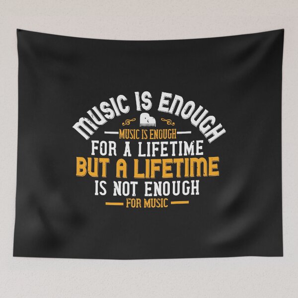 Item preview, Music is enough for a lifetime, but a lifetime is not enough for music-01 designed and sold by minadebbieark.