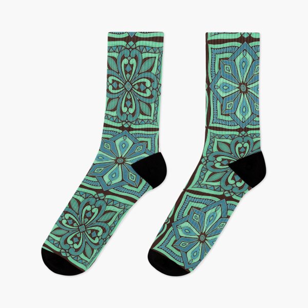Item preview, Moroccan Tiles - teal designed and sold by AprilAppleArt.
