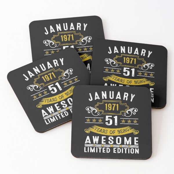 Item preview, 51 Year Old Awesome Since January 1971 Gifts 51st Birthday designed and sold by Nena12312.