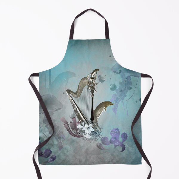 Item preview, Wonderful harp with dolphin designed and sold by nicky2342.