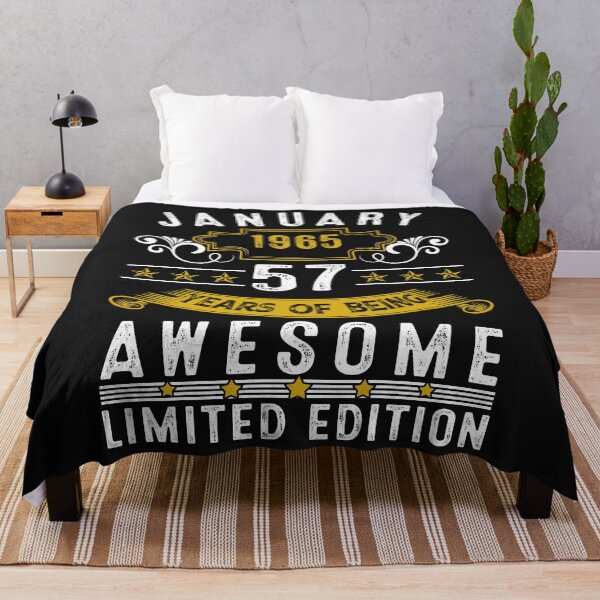Item preview, 57 Year Old Awesome Since January 1965 Gifts 57th Birthday designed and sold by Nena12312.