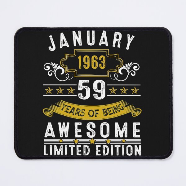 Item preview, 59 Year Old Awesome Since January 1963 Gifts 59th Birthday designed and sold by Nena12312.
