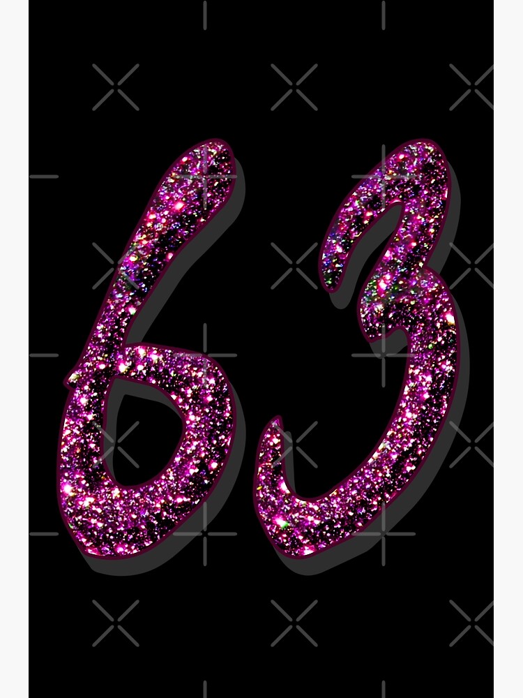 number-63-numbers-poster-for-sale-by-glamourchick-redbubble