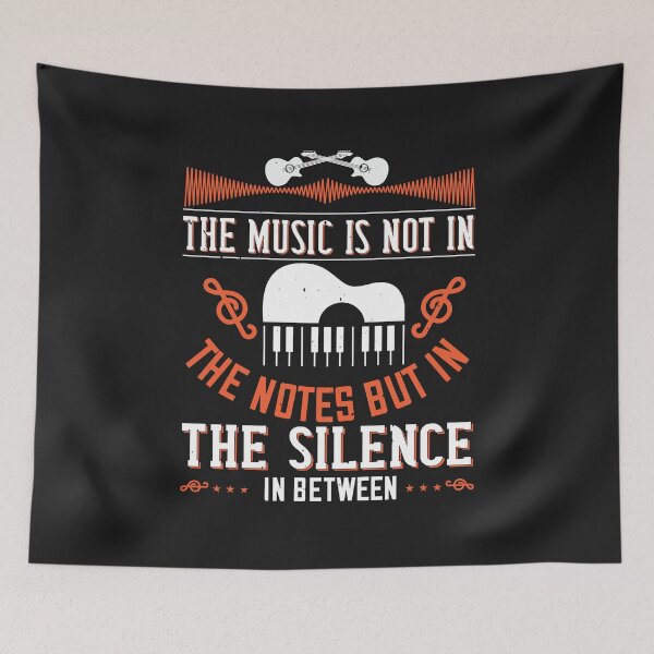 Item preview, The music is not in the notes, but in the silence in between-01 designed and sold by minadebbieark.