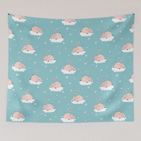 Item preview, Pigs With Unicorn Horn On Cloud Pattern  designed and sold by Wilkinson39.