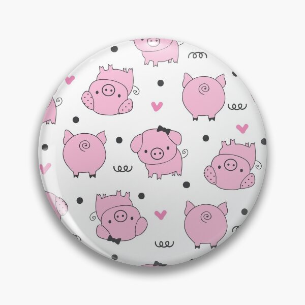Item preview, Pink Pigs Dots Pattern designed and sold by Wilkinson39.