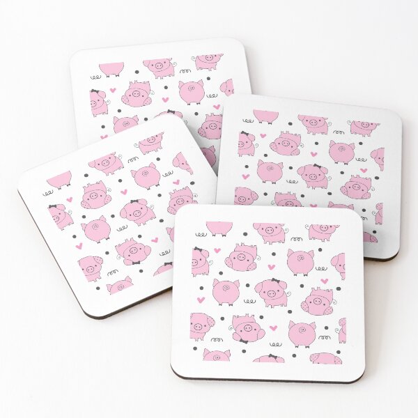 Item preview, Pink Pigs Dots Pattern designed and sold by Wilkinson39.
