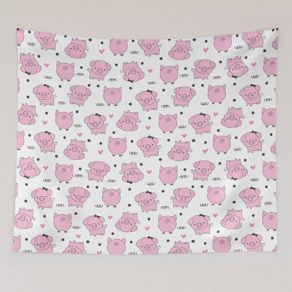 Item preview, Pink Pigs Dots Pattern designed and sold by Wilkinson39.