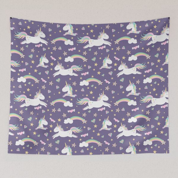 Item preview, Vector seamless pattern with mugical unicorns. Design for wallpaper, phone case, poster, t-shirt, mug, child books etc. designed and sold by Wilkinson39.