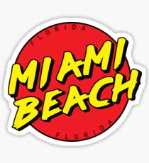 Miami Beach Florida Retro Sticker