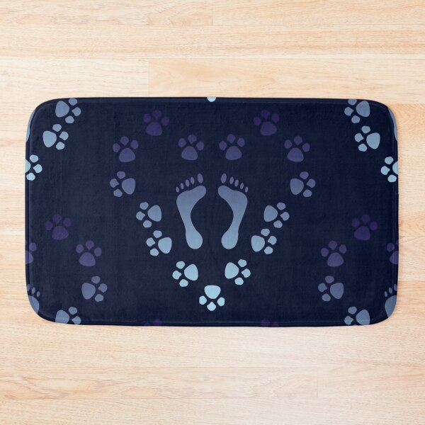 Item preview, Heart paws foot tracks - animals designed and sold by MadandMean.