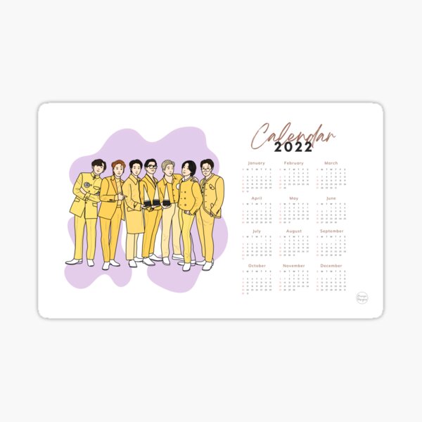 Jung Hoseok Annual September 2023-august 2024 Desk Calendar 