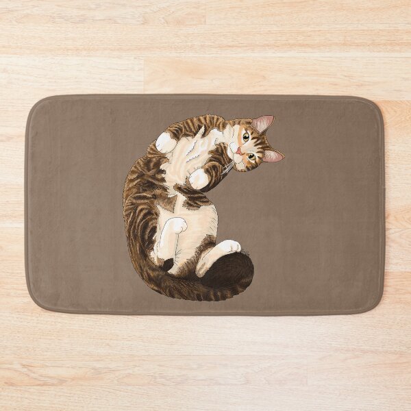 Item preview, Tabby Kitty being snuggly and silly - silly snuggly tabby cat - Coca Mocha designed and sold by EcoElsa.