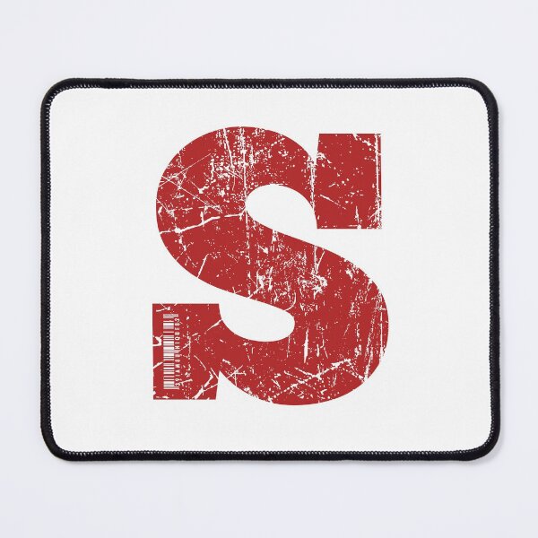 Item preview, Red Grunge Monogram Letter "S" I Am Unique designed and sold by SunnyStreet.