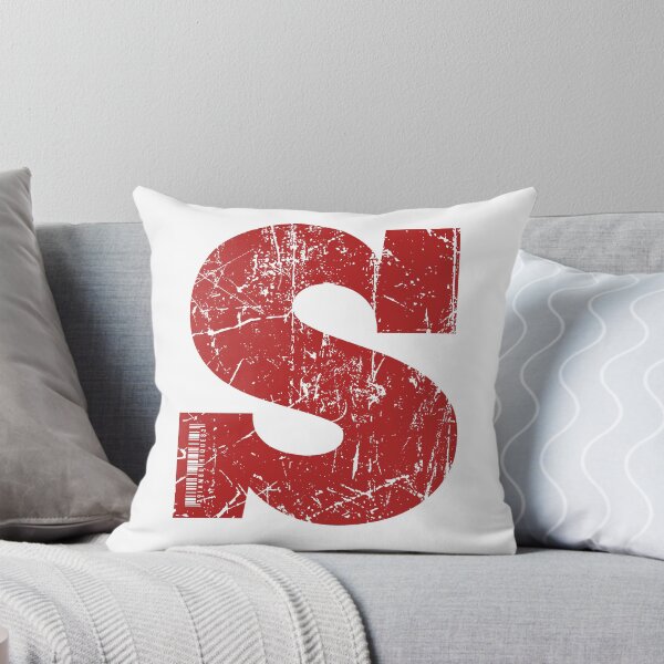 Item preview, Red Grunge Monogram Letter "S" I Am Unique designed and sold by SunnyStreet.