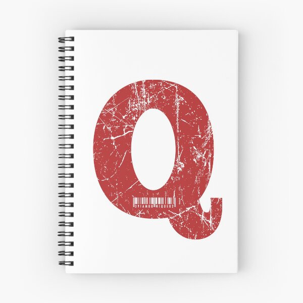 Item preview, Red Grunge Monogram Letter "Q" I Am Unique designed and sold by SunnyStreet.