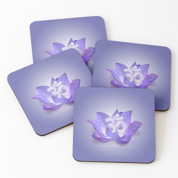 Item preview, Very Peri Lotus and OM symbol designed and sold by k9printart.