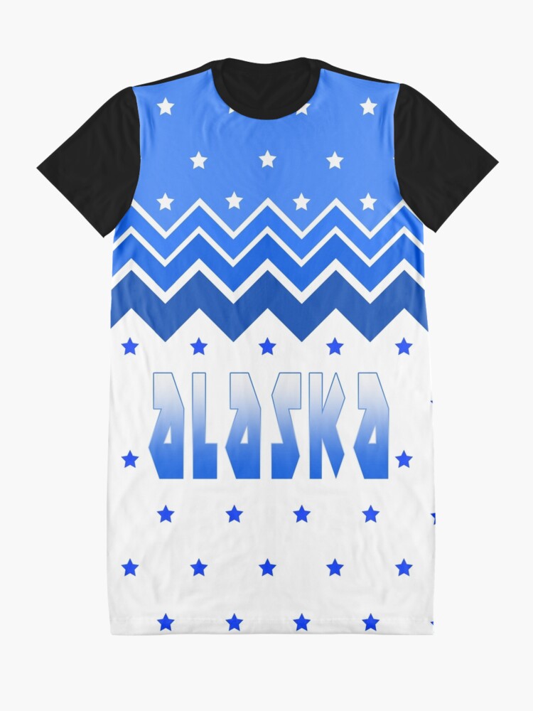 Alternate view of Snow Stars In Alaska 1 Graphic T-Shirt Dress