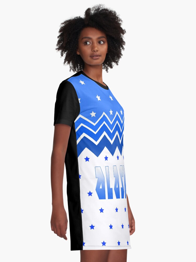 Alternate view of Snow Stars In Alaska 1 Graphic T-Shirt Dress