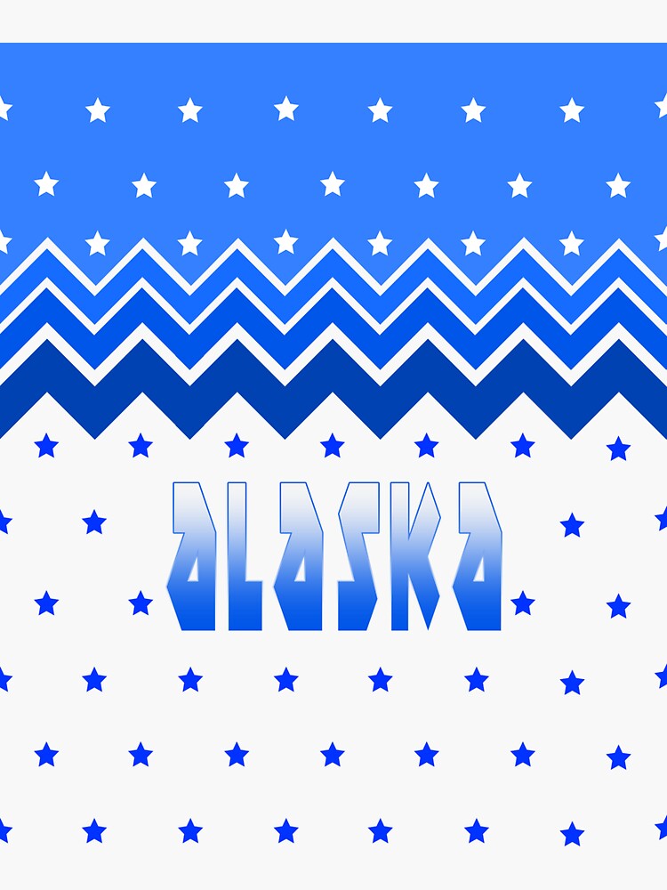 Thumbnail 3 of 3, Sticker, Snow Stars In Alaska 1 designed and sold by vkdezine.