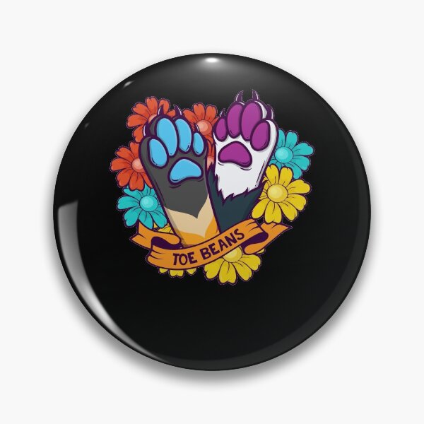 Item preview, Furry Fursona Fandom Toe Beans Sunflowers designed and sold by Crush Retro®.