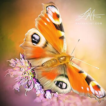 Artwork thumbnail, Digital Butterfly #1 by wayneflint
