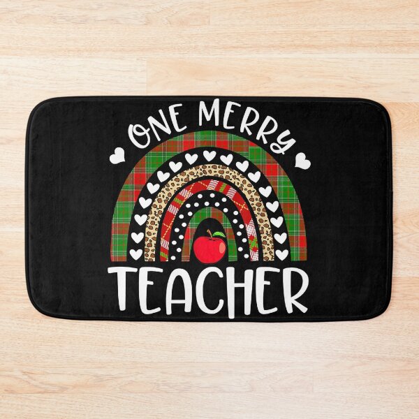Item preview, One Merry Teacher Christmas Rainbow designed and sold by larryscott84.