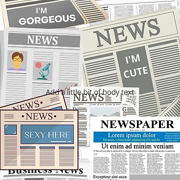 Artwork thumbnail, Newspaper Design by Fatbread